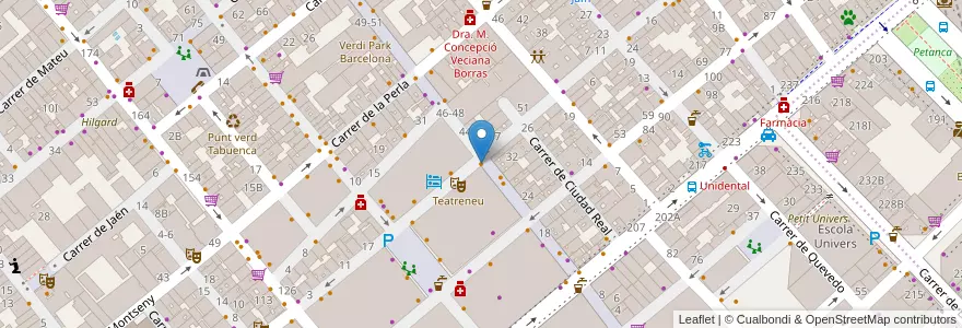 Mapa de ubicacion de Bodevici en Espanha, Catalunha, Barcelona, Barcelonès, Barcelona.