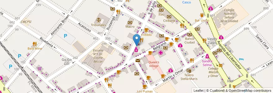 Mapa de ubicacion de Bodhis en アルゼンチン, ブエノスアイレス州, Partido De San Isidro, San Isidro.