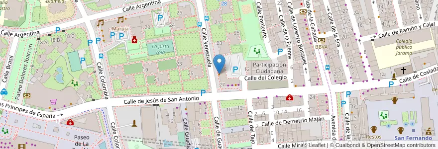 Mapa de ubicacion de Bogart en إسبانيا, منطقة مدريد, منطقة مدريد, Área Metropolitana De Madrid Y Corredor Del Henares, Coslada.