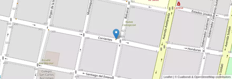 Mapa de ubicacion de Boho Bar en アルゼンチン, トゥクマン州, San Miguel De Tucumán, Departamento Capital, San Miguel De Tucumán.
