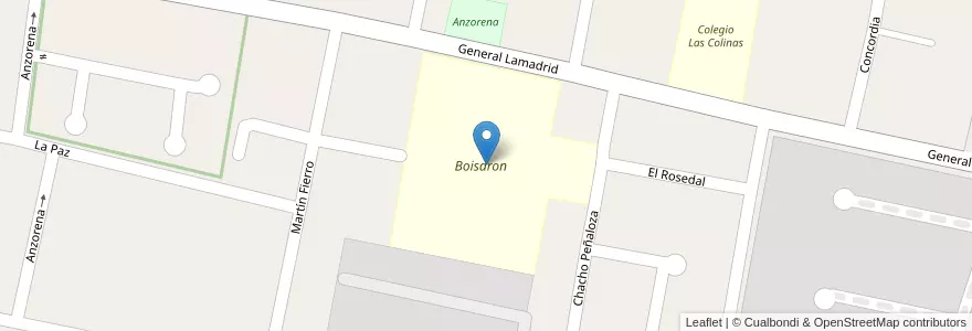 Mapa de ubicacion de Boisdron en Argentine, Tucumán, Departamento Yerba Buena, Yerba Buena.