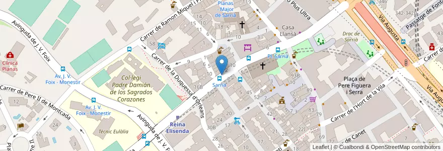Mapa de ubicacion de Bokiva en Испания, Каталония, Барселона, Барселонес, Барселона.