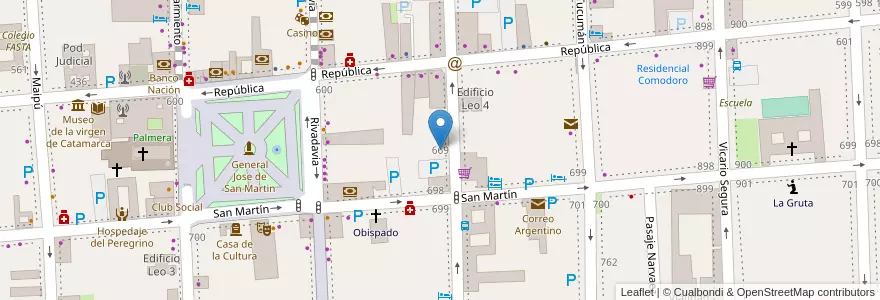 Mapa de ubicacion de Boletin Oficial en Аргентина, Катамарка, Departamento Capital, Municipio De San Fernando Del Valle De Catamarca, San Fernando Del Valle De Catamarca.