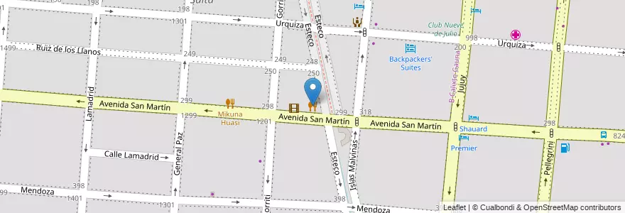 Mapa de ubicacion de Boliche Balderrama en Argentina, Salta, Capital, Municipio De Salta, Salta.