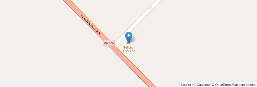 Mapa de ubicacion de Boliche El Gaucho en الأرجنتين, بوينس آيرس, Partido De Olavarría.