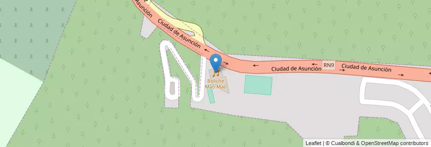 Mapa de ubicacion de Boliche Mao Mao en الأرجنتين, Salta, Capital, Municipio De Salta.