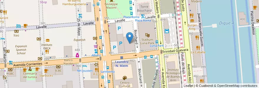Mapa de ubicacion de Bolsa de Cereales, San Nicolas en الأرجنتين, Ciudad Autónoma De Buenos Aires, Comuna 1, Buenos Aires.