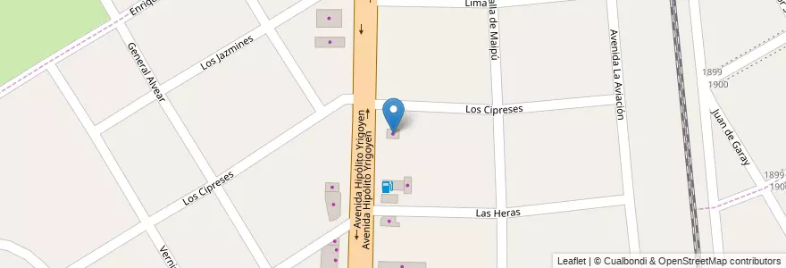 Mapa de ubicacion de Bolsas Brown en آرژانتین, استان بوئنوس آیرس, Partido De Almirante Brown.