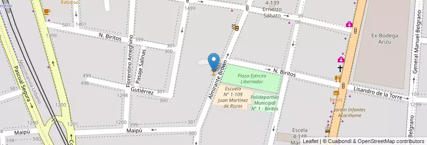 Mapa de ubicacion de Bombal Soho en 아르헨티나, 칠레, Mendoza, Godoy Cruz, Departamento Godoy Cruz, Distrito Ciudad De Godoy Cruz.