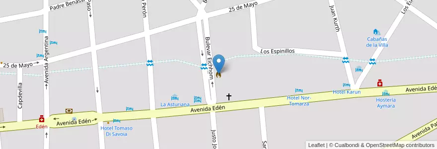 Mapa de ubicacion de Bomberos en アルゼンチン, コルドバ州, Departamento Punilla, Pedanía San Antonio, Municipio De La Falda.