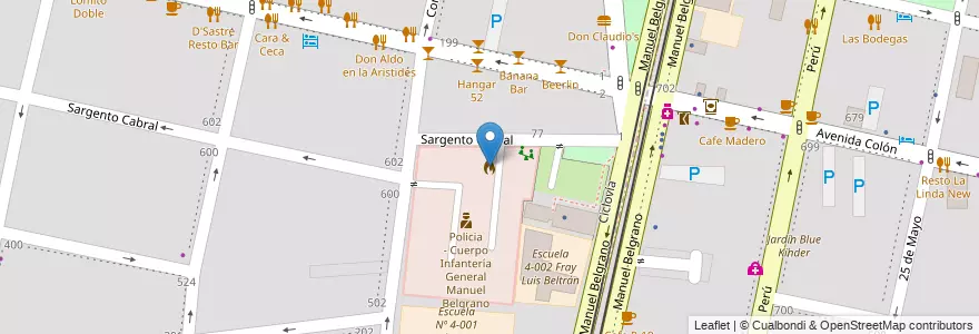Mapa de ubicacion de Bomberos - Delegacion I Gran Mendoza en الأرجنتين, تشيلي, Mendoza, Departamento Capital, Ciudad De Mendoza, Sección 5ª Residencial Sur.