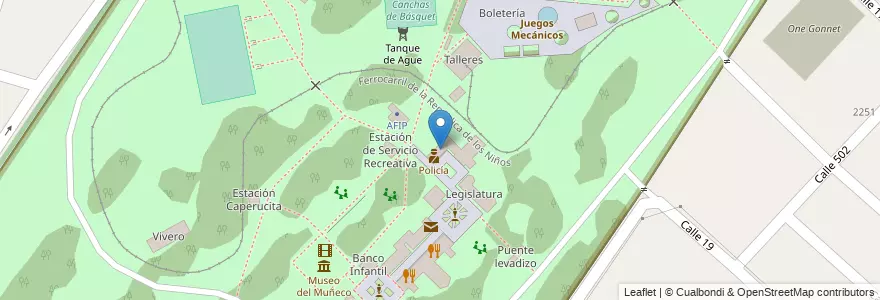 Mapa de ubicacion de Bomberos, Gonnet en Argentinië, Buenos Aires, Partido De La Plata, Manuel B. Gonnet.