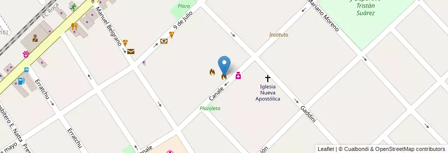 Mapa de ubicacion de Bomberos Voluntarios en Arjantin, Buenos Aires, Partido De Ezeiza, Tristán Suárez.