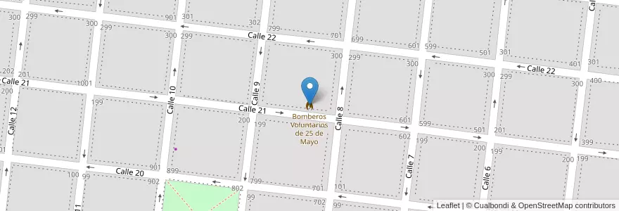Mapa de ubicacion de Bomberos Voluntarios de 25 de Mayo en Argentinien, Provinz Buenos Aires, Partido De Veinticinco De Mayo, Veinticinco De Mayo.