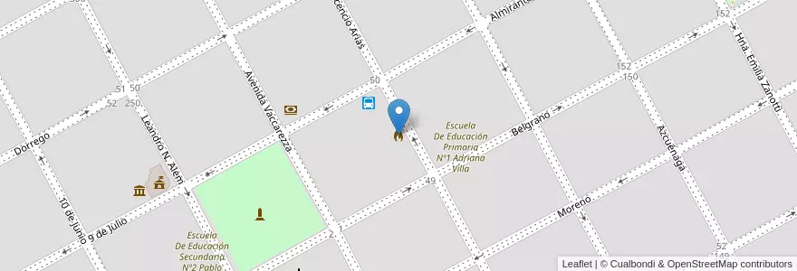 Mapa de ubicacion de Bomberos Voluntarios de Alberti en Аргентина, Буэнос-Айрес, Partido De Alberti, Alberti.