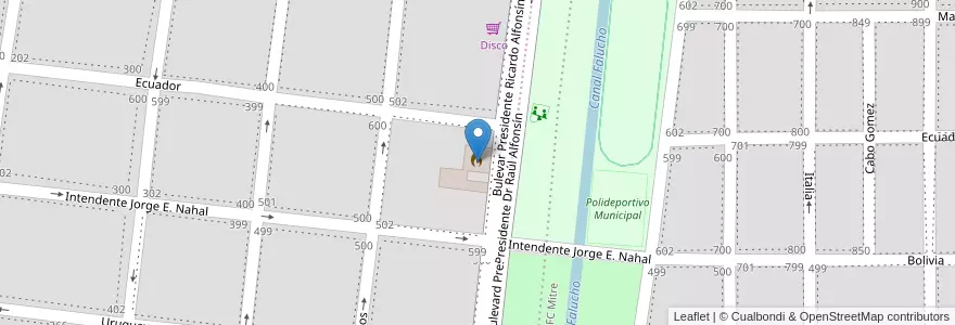 Mapa de ubicacion de Bomberos Voluntarios de Alta Gracia en Аргентина, Кордова, Departamento Santa María, Pedanía Alta Gracia, Municipio De Alta Gracia, Alta Gracia.
