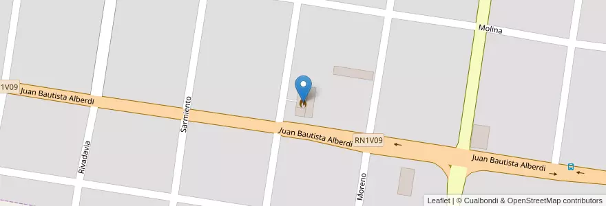 Mapa de ubicacion de Bomberos Voluntarios de Correa en Arjantin, Santa Fe, Departamento Iriondo, Municipio De Correa, Correa.