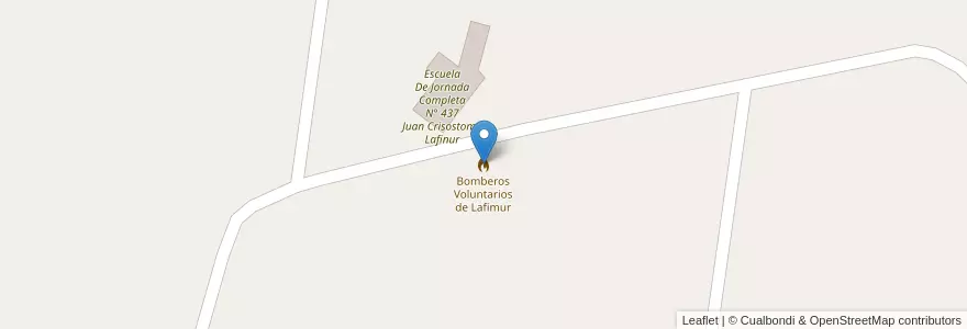 Mapa de ubicacion de Bomberos Voluntarios de Lafimur en アルゼンチン, サンルイス州, Junín, Comisión Municipal De Lafinur.