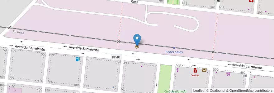 Mapa de ubicacion de Bomberos Voluntarios de Pedernales en Argentina, Buenos Aires, Partido De Veinticinco De Mayo, Pedernales.