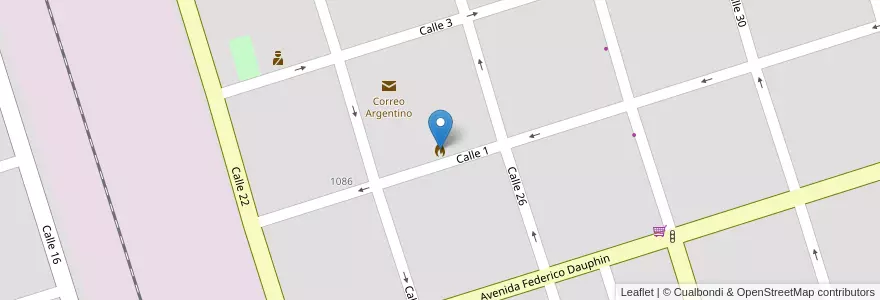 Mapa de ubicacion de Bomberos Voluntarios de Pedro Luro en アルゼンチン, ブエノスアイレス州, Partido De Villarino, Pedro Luro.