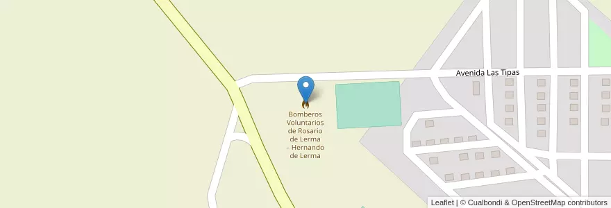 Mapa de ubicacion de Bomberos Voluntarios de Rosario de Lerma – Hernando de Lerma en 아르헨티나, Salta, Rosario De Lerma, Municipio De Rosario De Lerma, Rosario De Lerma.