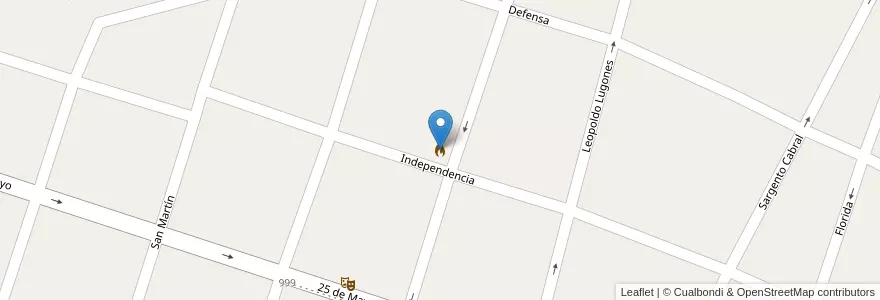 Mapa de ubicacion de Bomberos Voluntarios de Saladas en الأرجنتين, Corrientes, Departamento Saladas, Saladas.