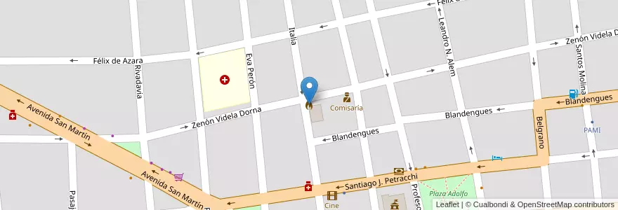 Mapa de ubicacion de Bomberos Voluntarios de San Miguel del Monte en Argentina, Buenos Aires, Partido De Monte, San Miguel Del Monte.