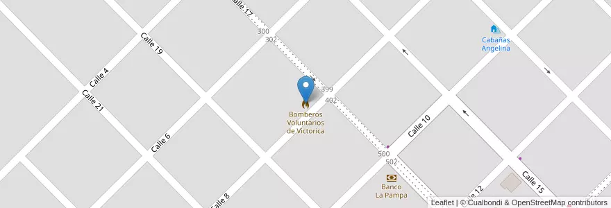 Mapa de ubicacion de Bomberos Voluntarios de Victorica en Arjantin, La Pampa, Municipio De Victorica, Departamento Loventué, Victorica.