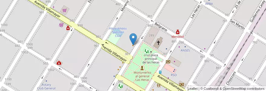 Mapa de ubicacion de Bon Apetit en Arjantin, Buenos Aires, Partido De General Las Heras, General Las Heras.