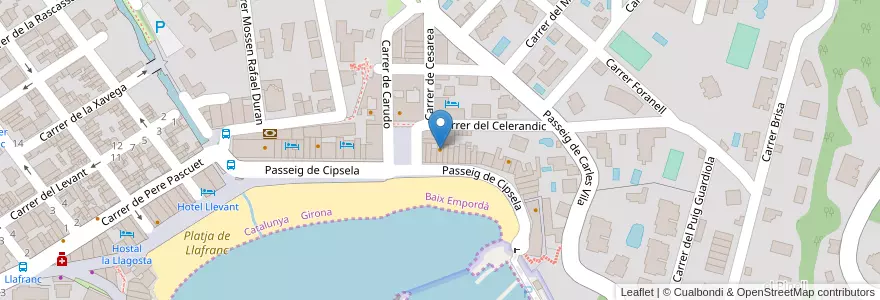 Mapa de ubicacion de Bon Burger / Bon Gelat en Spagna, Girona, Baix Empordà.