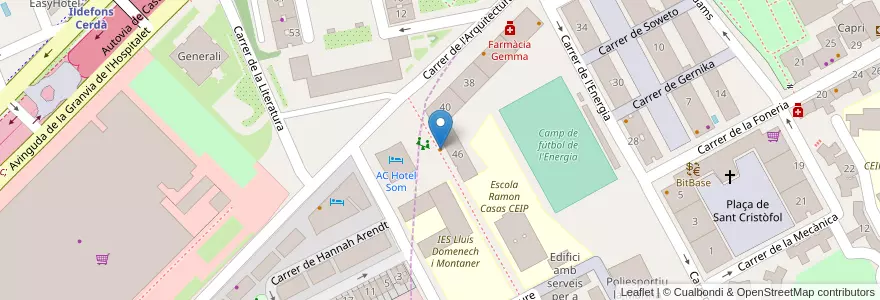 Mapa de ubicacion de Bon Cafe Bona Tapa en Spagna, Catalunya, Barcelona, Barcelonès.