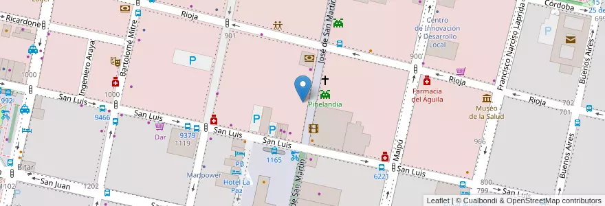 Mapa de ubicacion de Bon Gusto en アルゼンチン, サンタフェ州, Departamento Rosario, Municipio De Rosario, ロサリオ.