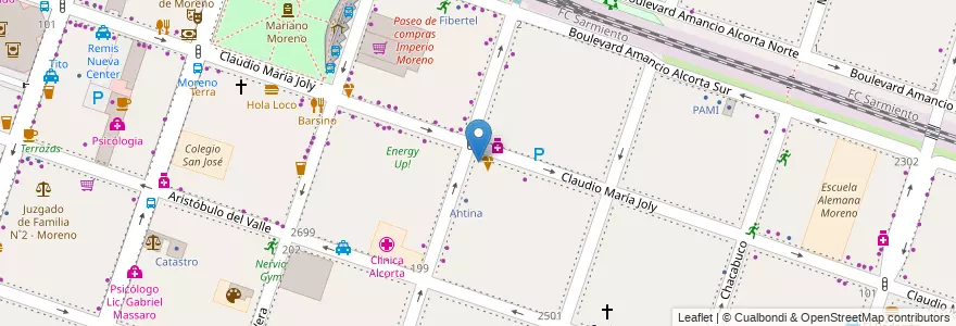 Mapa de ubicacion de Bonafide en Arjantin, Buenos Aires, Partido De Moreno, Moreno.