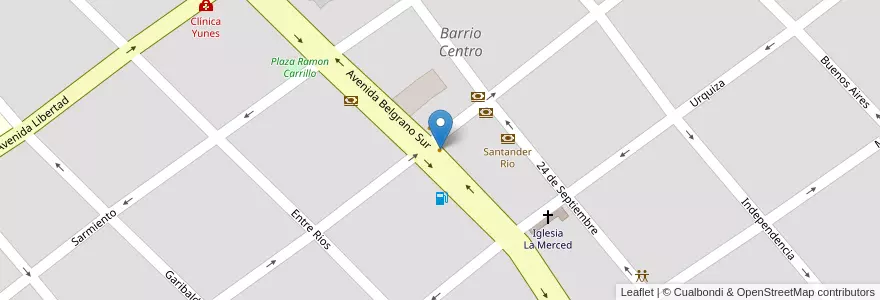 Mapa de ubicacion de Bonafide en アルゼンチン, サンティアゴ・デル・エステロ州, Departamento Capital, Santiago Del Estero.