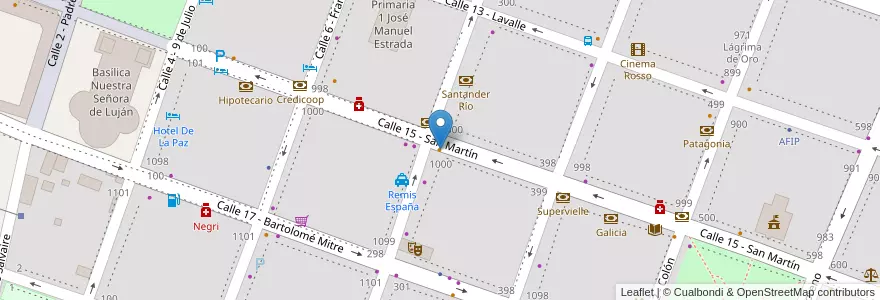 Mapa de ubicacion de Bonafide en Argentina, Buenos Aires, Partido De Luján.