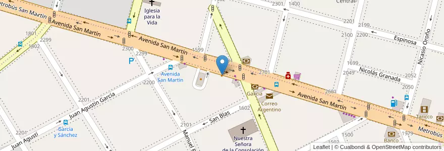 Mapa de ubicacion de Bonafide, Villa General Mitre en アルゼンチン, Ciudad Autónoma De Buenos Aires, ブエノスアイレス.
