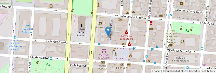Mapa de ubicacion de Bonavia en Испания, Мадрид, Мадрид, Las Vegas, Aranjuez.