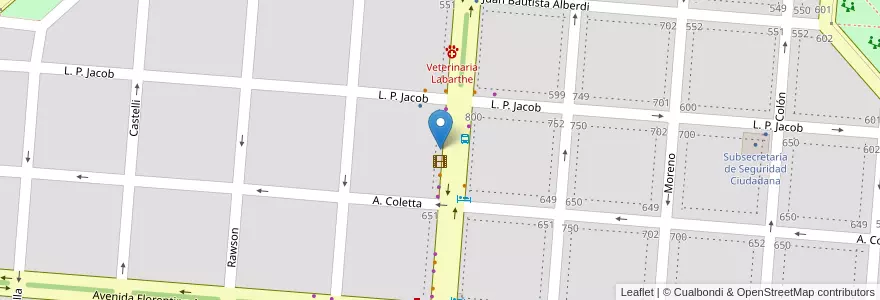 Mapa de ubicacion de Bonnie Club en Argentinië, Buenos Aires, Partido De Campana.