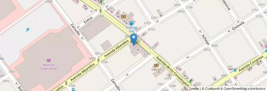 Mapa de ubicacion de Borgobello HNOS, Villa Pueyrredon en آرژانتین, Ciudad Autónoma De Buenos Aires, Comuna 12, Buenos Aires.