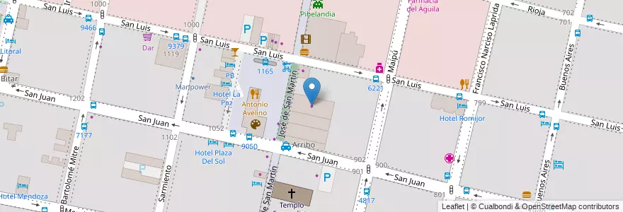 Mapa de ubicacion de Borsalino en Argentine, Santa Fe, Departamento Rosario, Municipio De Rosario, Rosario.