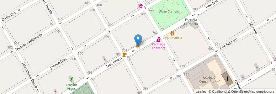 Mapa de ubicacion de Bosco Bosch en Arjantin, Buenos Aires, Partido De San Isidro, San Isidro.