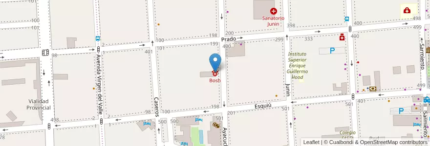 Mapa de ubicacion de Bosh en 阿根廷, Catamarca, Departamento Capital, Municipio De San Fernando Del Valle De Catamarca, San Fernando Del Valle De Catamarca.