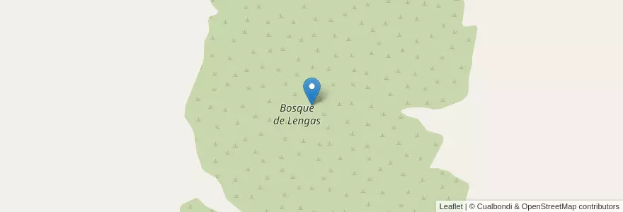 Mapa de ubicacion de Bosque de Lengas en آرژانتین, منطقه ماژلان و جنوبگان شیلی, شیلی, استان سانتا کروس، آرژانتین, Lago Argentino.