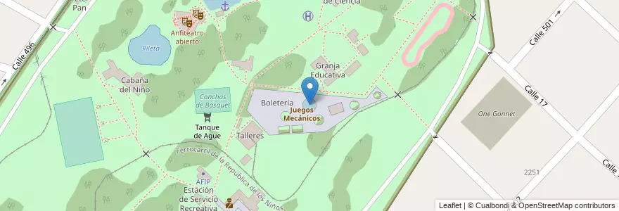 Mapa de ubicacion de Botecitos chocadores, Gonnet en الأرجنتين, بوينس آيرس, Partido De La Plata, Manuel B. Gonnet.