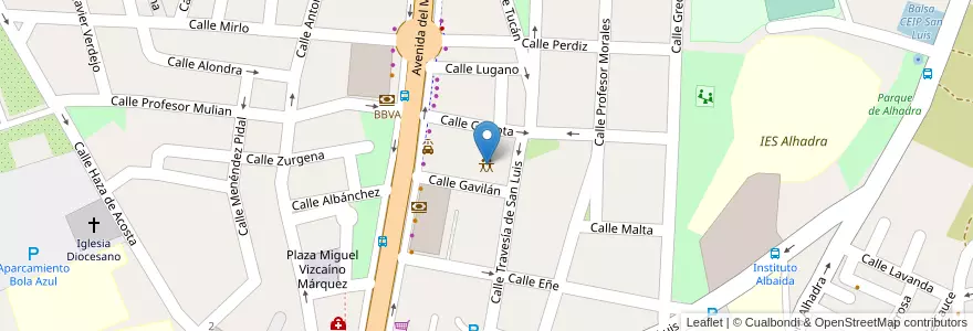 Mapa de ubicacion de BOTI BOING CENTRO DE OCIO PARA NIÑOS en Spain, Andalusia, Almeria, Almeria.