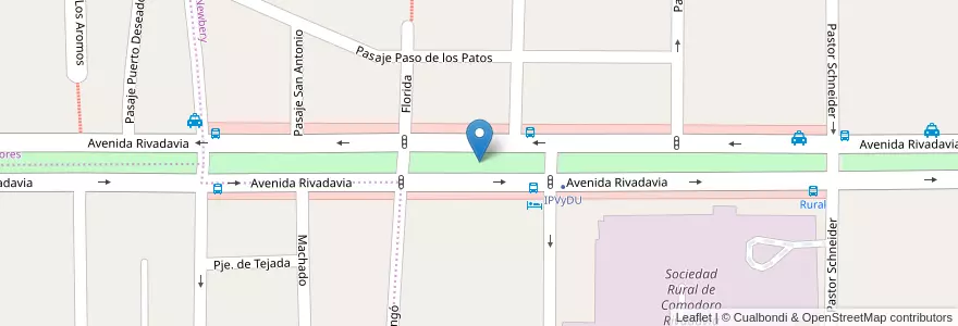 Mapa de ubicacion de Boulevar Avenida Rivadavia en アルゼンチン, チリ, チュブ州, Departamento Escalante, Comodoro Rivadavia.