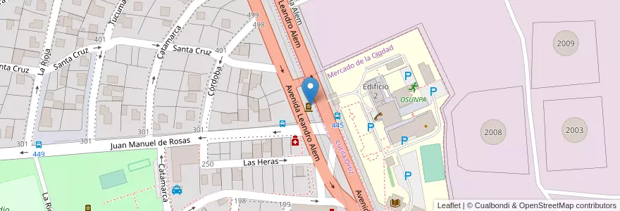Mapa de ubicacion de Boulevar Jesús Ramón Luna en Argentina, Wilayah Santa Cruz, Chile, Mirador, Deseado, Caleta Olivia.