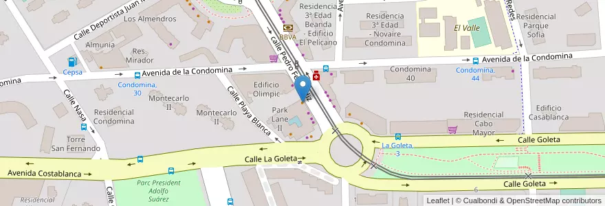 Mapa de ubicacion de Boulevar en İspanya, Comunitat Valenciana, Alacant / Alicante, L'Alacantí, Alacant / Alicante.