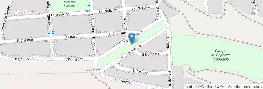 Mapa de ubicacion de Boulevard Ingeniero Julio Canessa en Arjantin, Şili, Chubut, Departamento Escalante, Comodoro Rivadavia.