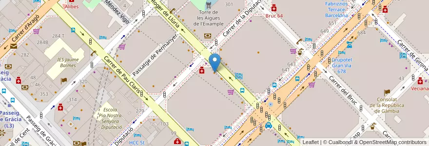 Mapa de ubicacion de Bouquet Experience en Sepanyol, Catalunya, Barcelona, Barcelonès, Barcelona.